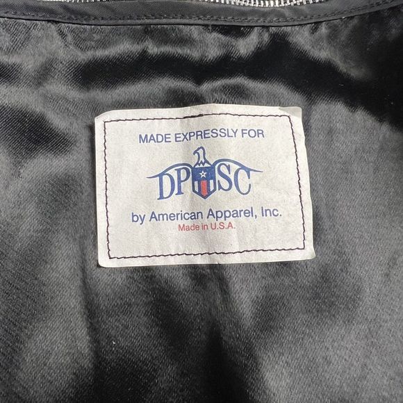 American Apparel Inc Black Shade 385 Army Issue Trench Coat Men’s Size 40R - Picture 9 of 14